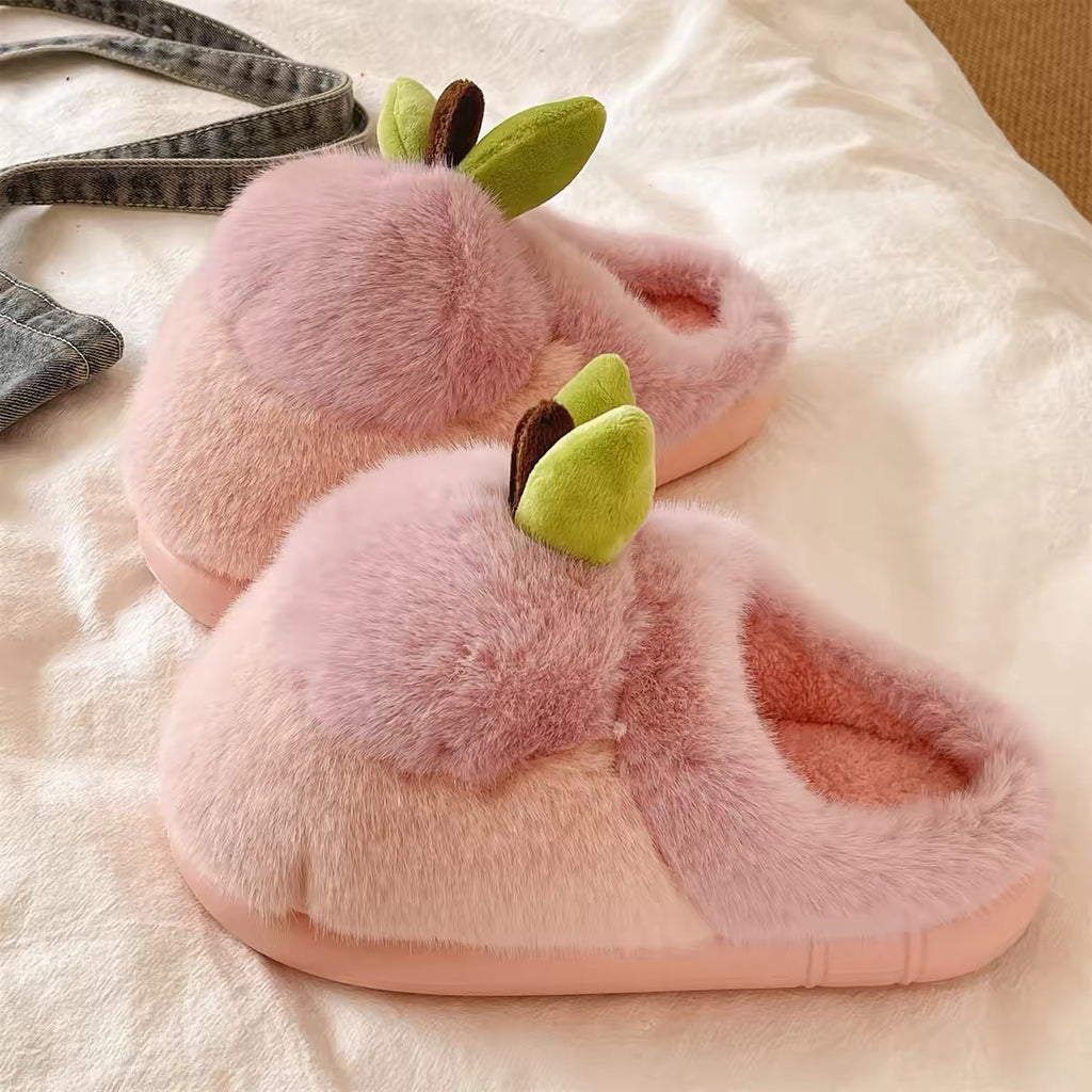 Apple Plush Slippers