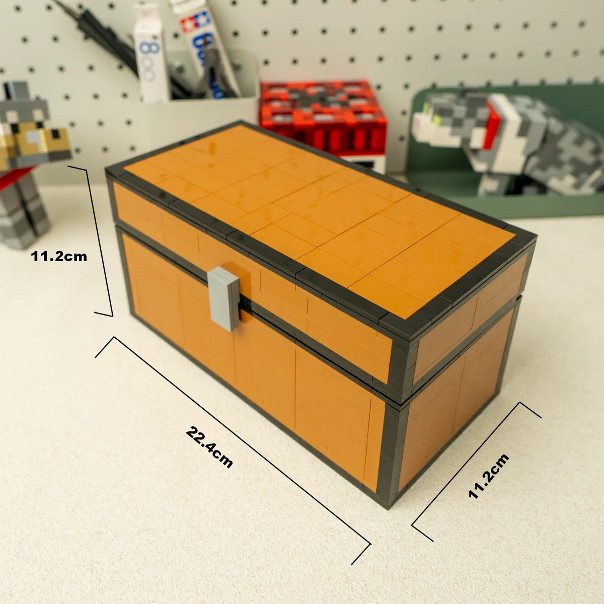 Brick Pixel Minecraft Chest Storage Box