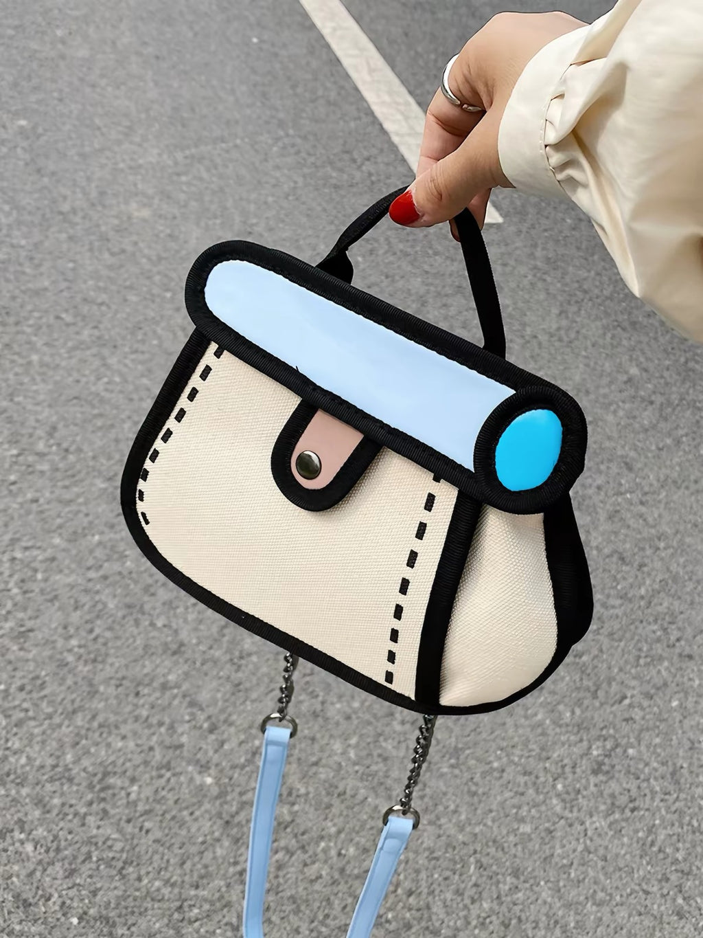 Comic Canvas Handbag