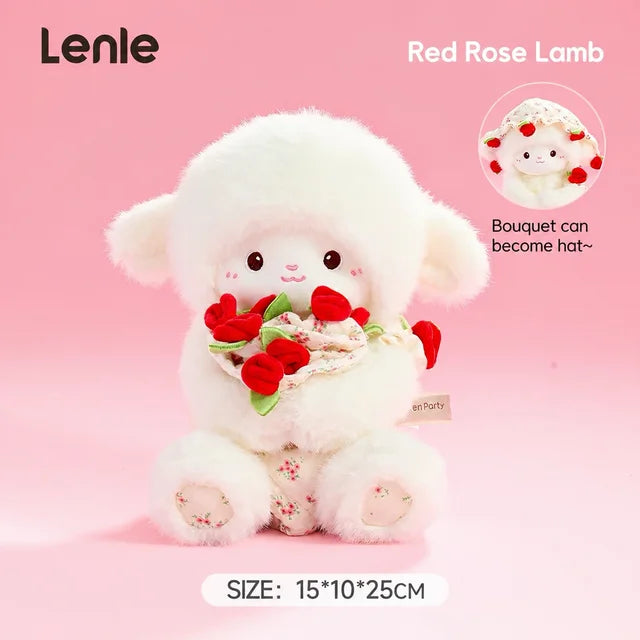 Lenle Little Lamb Flower Bouquet Plush Doll