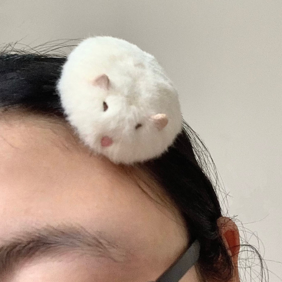 Hamster Plush Hair Clip