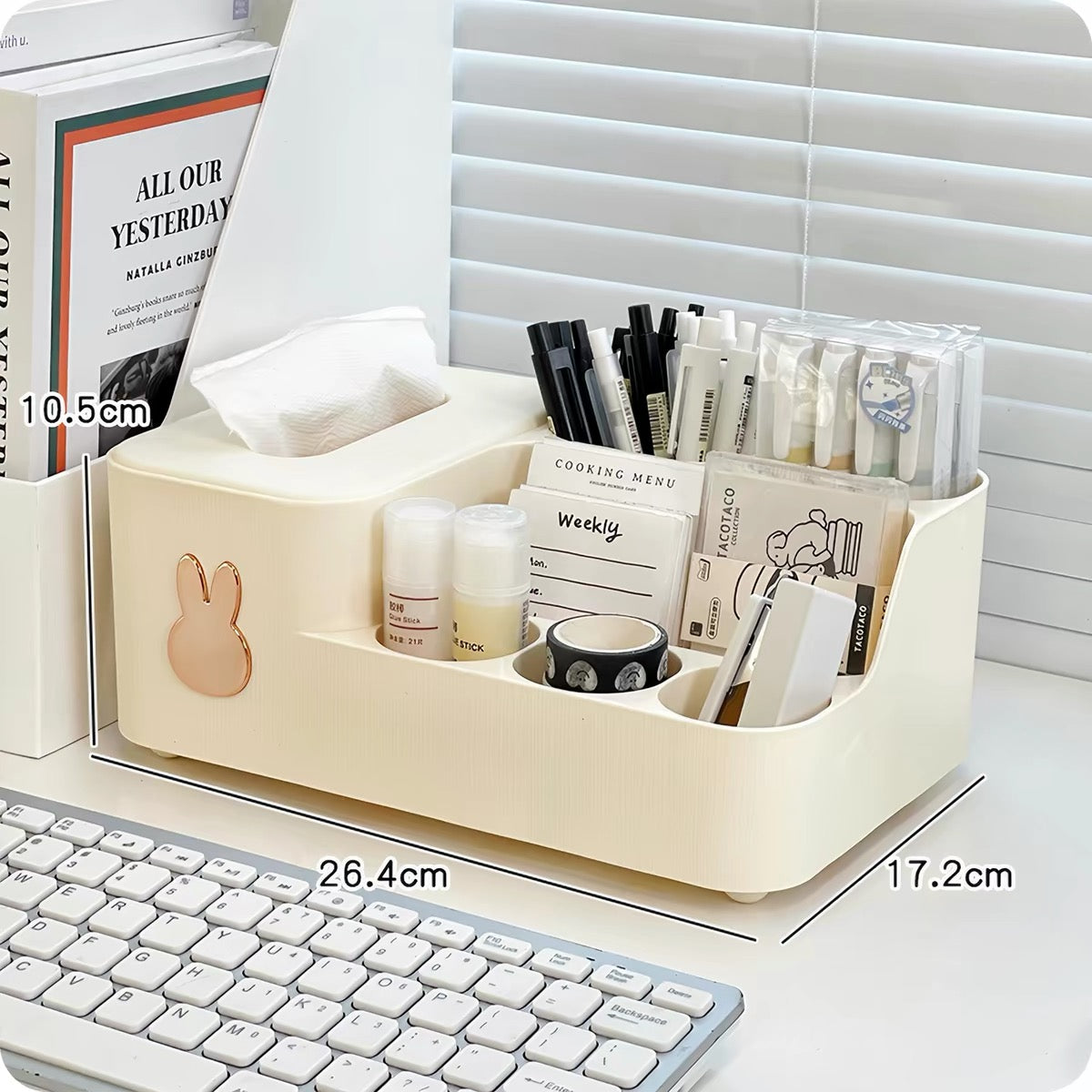 Bunny Motif 3-in-1 Desk Tidy
