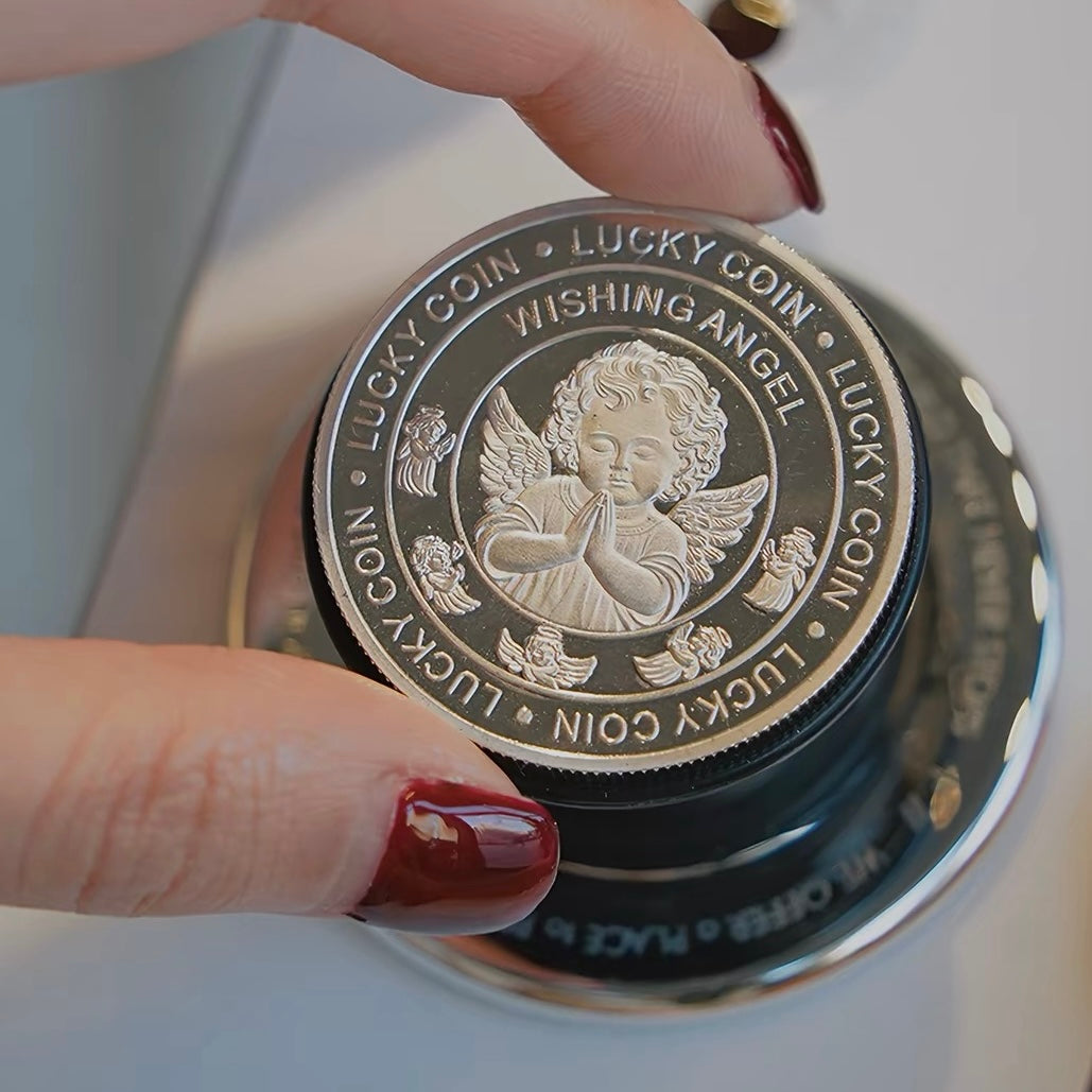 PERCH HOLD Cherub Angel Lucky Coin Magnetic Phone Grip