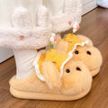 Daisy Puppy Plush Slippers