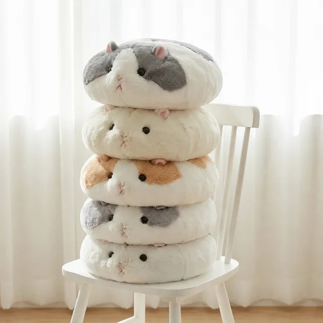 Hamster Plush Floor Cushion Throw Pillow