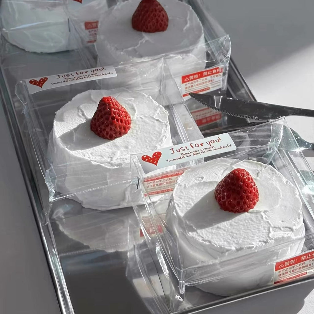 Strawberry Fresh Cream Cake • Taba Bag Squishy