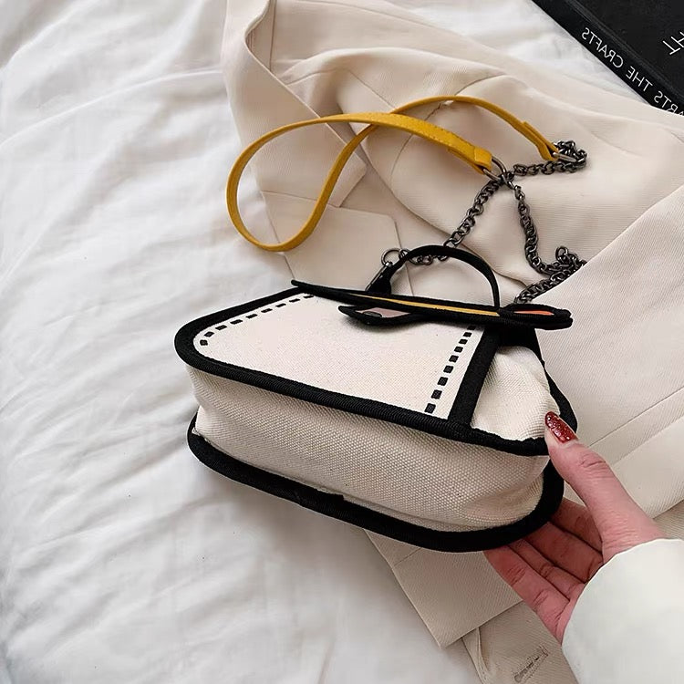 Comic Canvas Handbag
