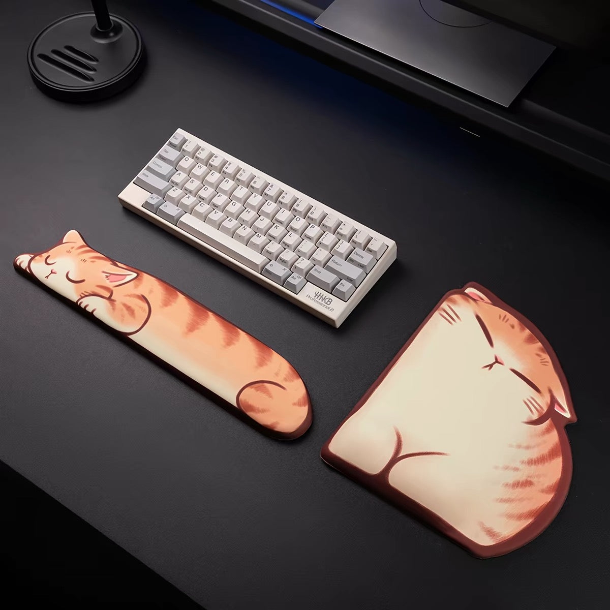 Sleepy Cat Wrist Rest Set