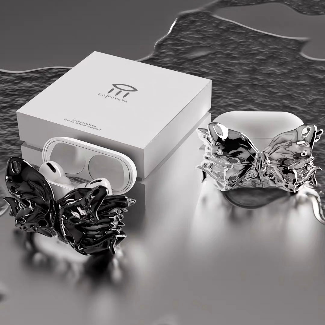 LAPUVAVA Sculpted Moth AirPods Case