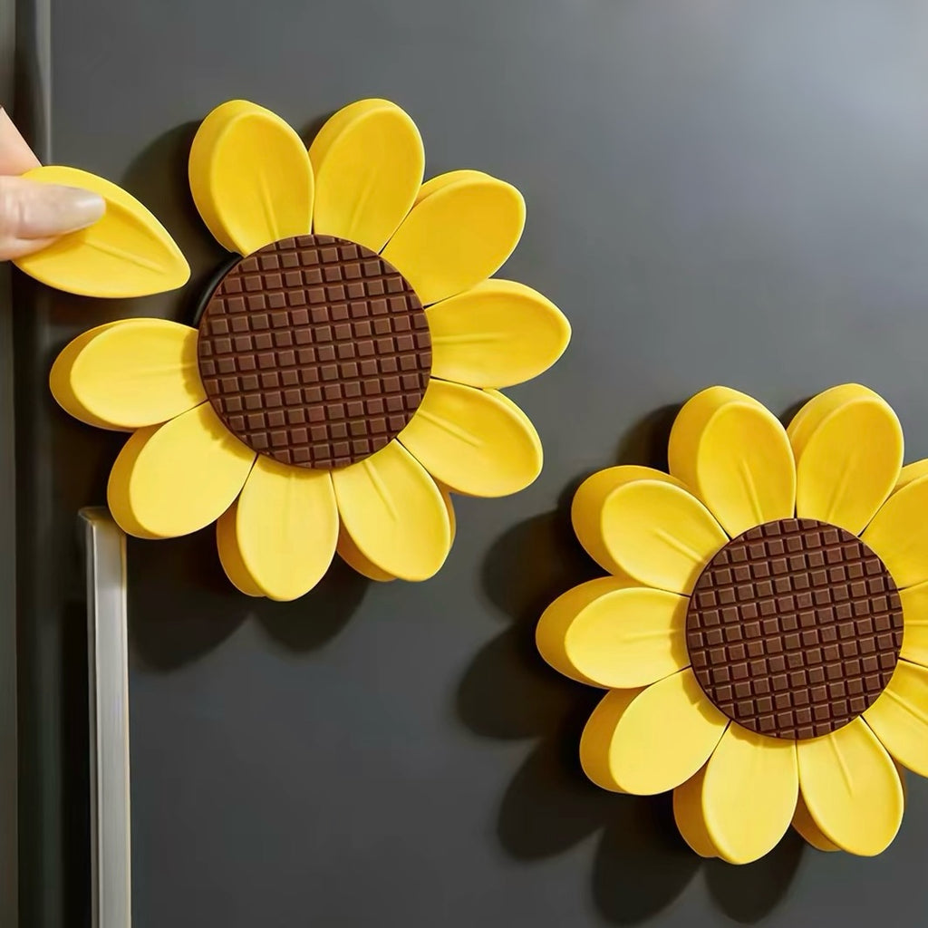 Sunflower Sealing Clips Fridge Magnet
