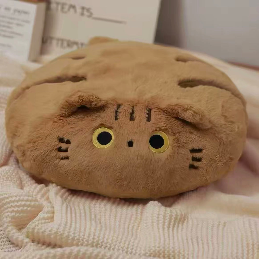 Round Cat Plush Chair Pad Floor Cushion