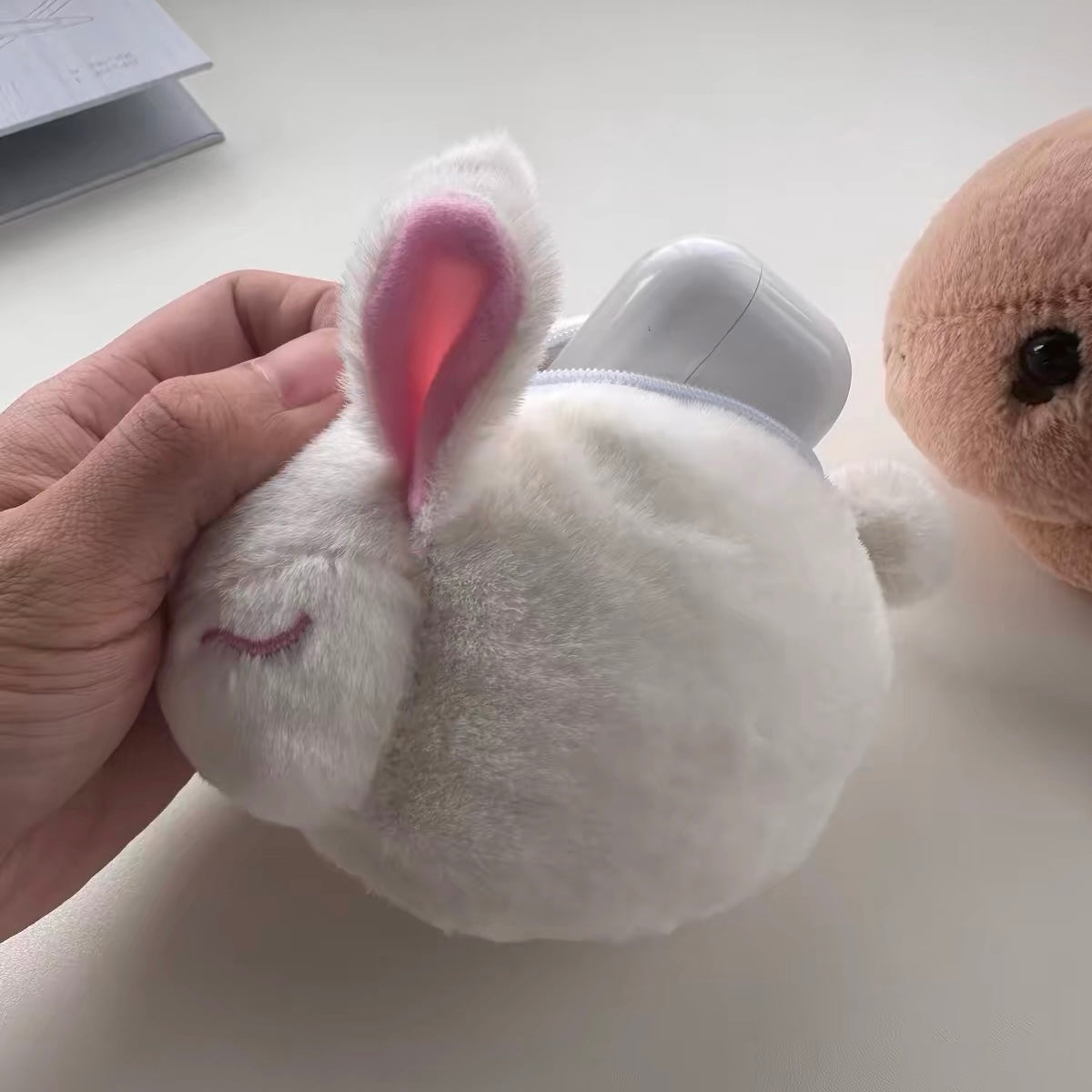 Bunny Plush Keychain Pouch