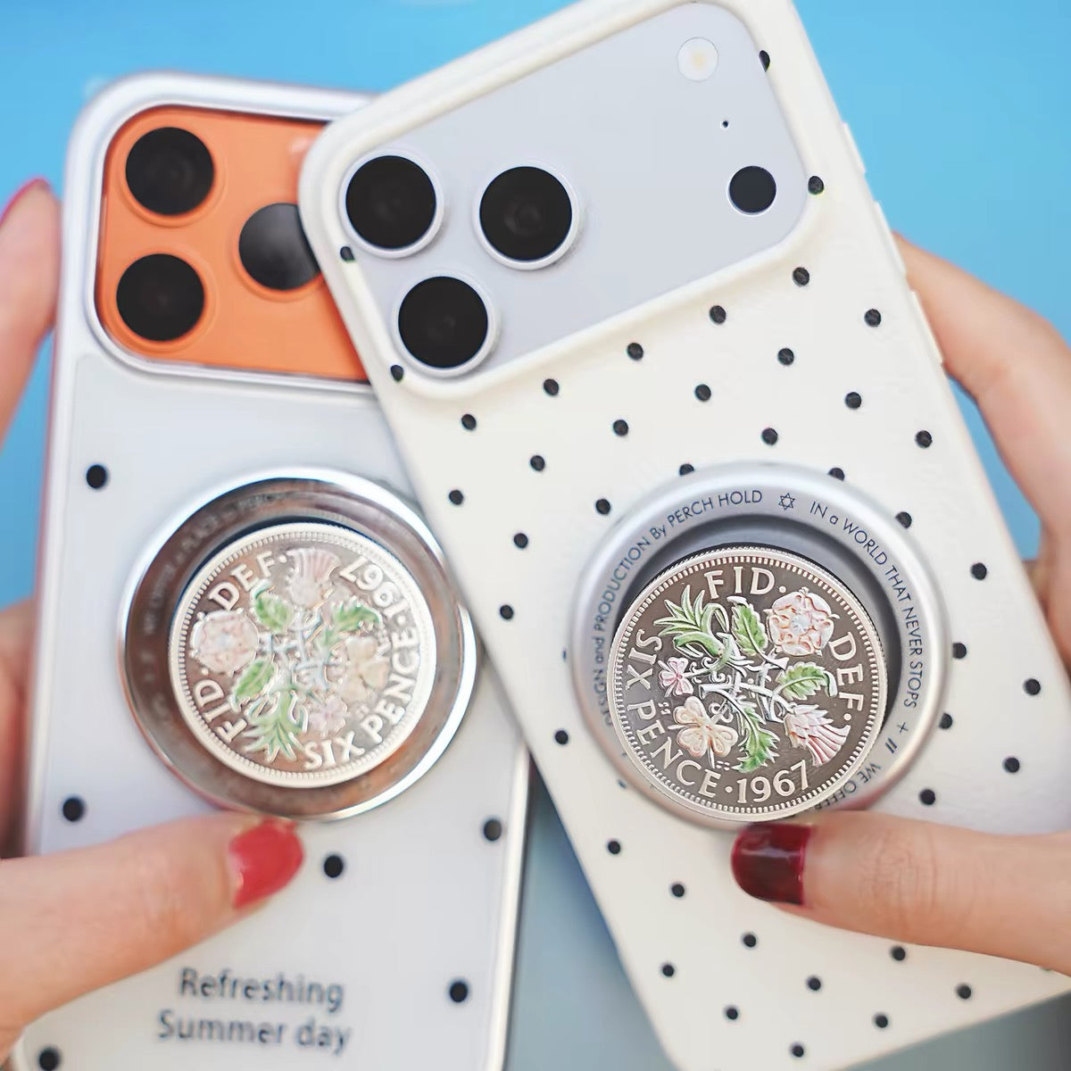 PERCH HOLD Six Pence Magnetic Phone Grip