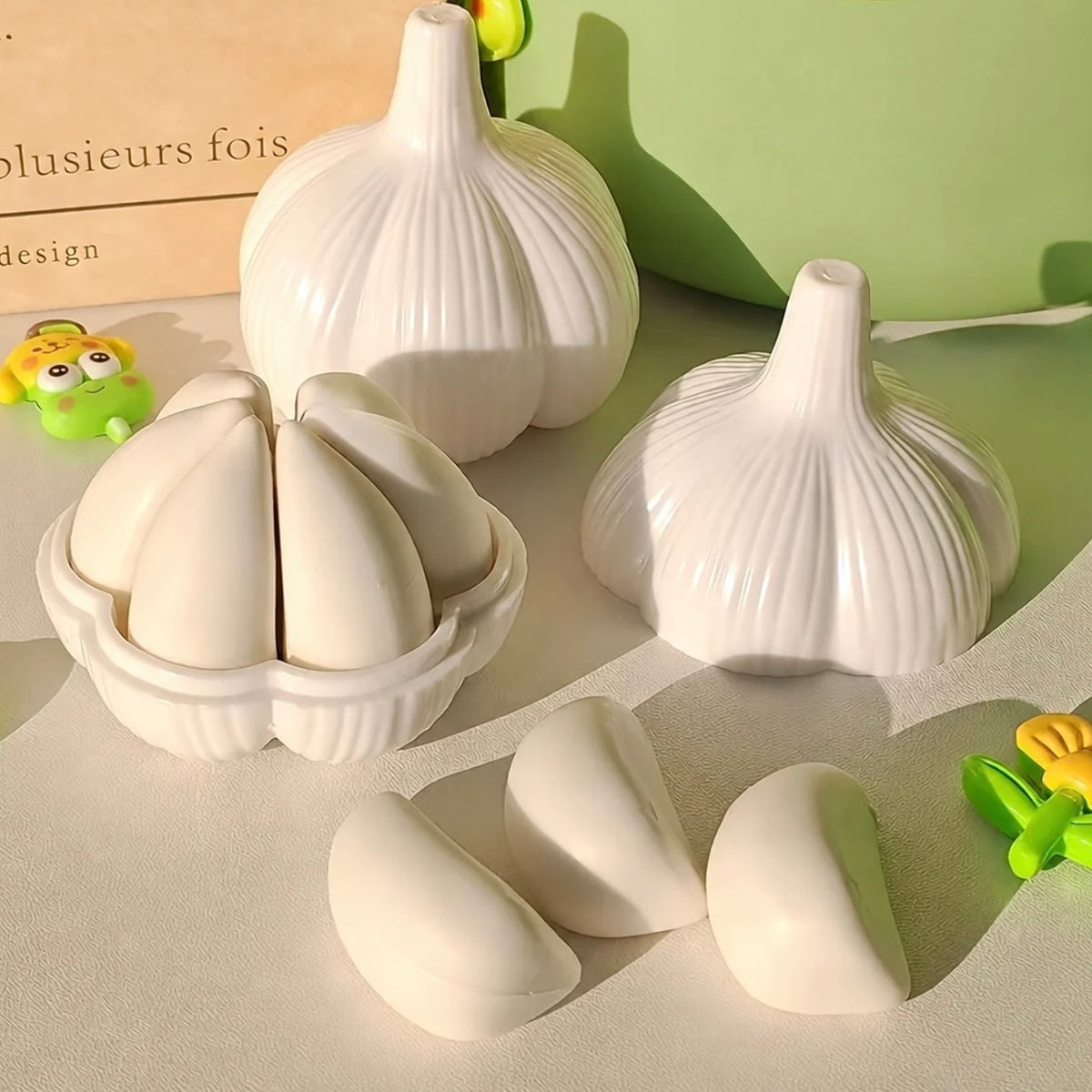 Garlic Clove Erasers