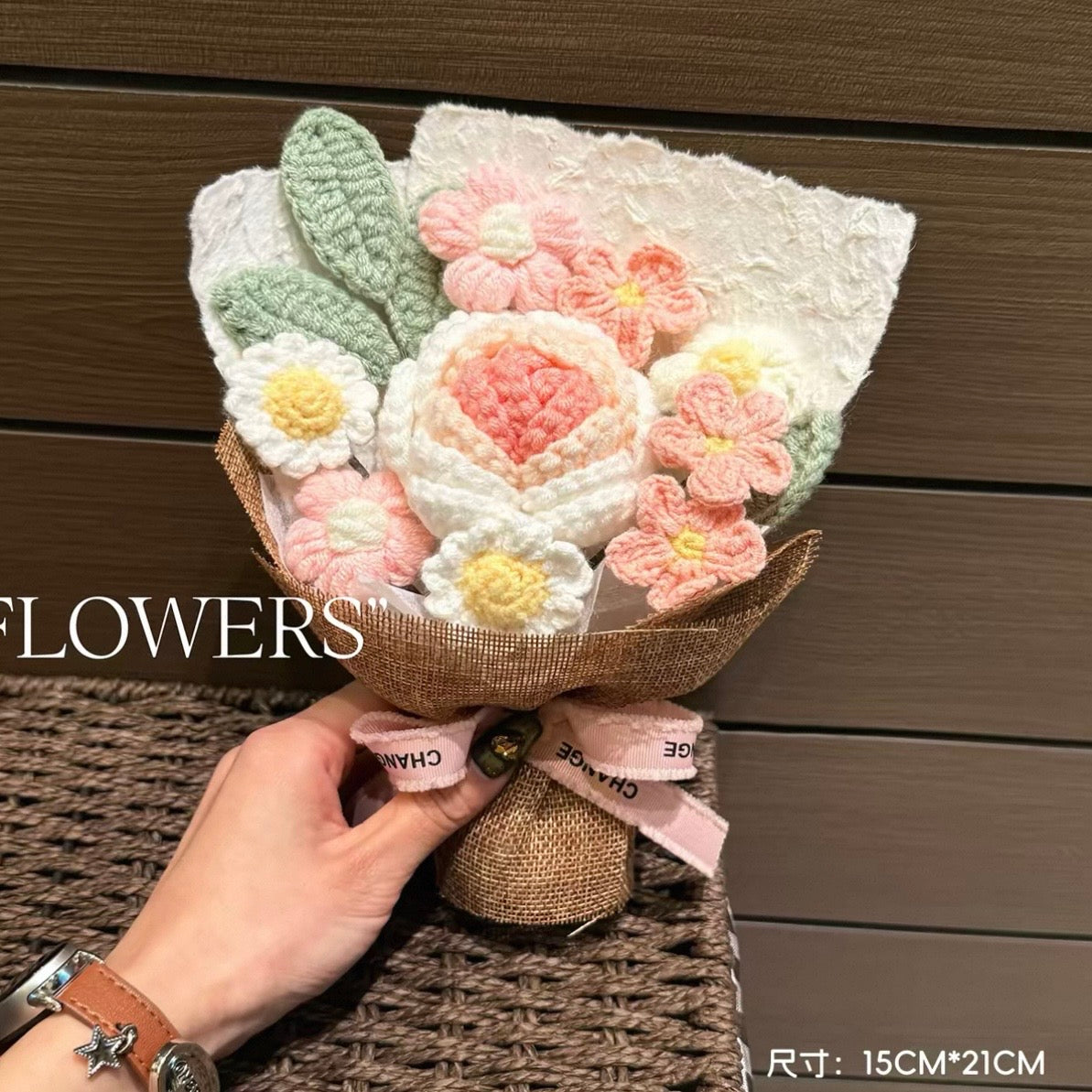 Knitted Flower Plush Bouquet