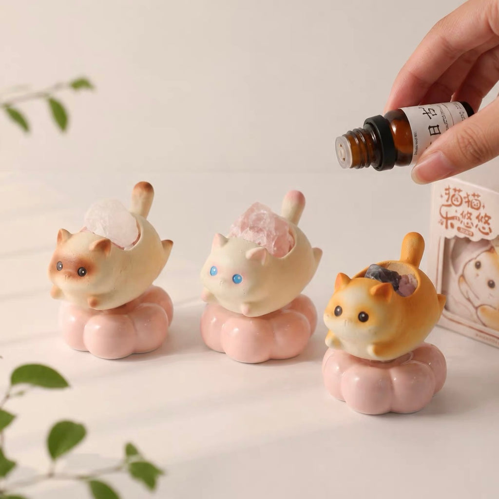 Sakura Cat Aroma Stone Diffuser