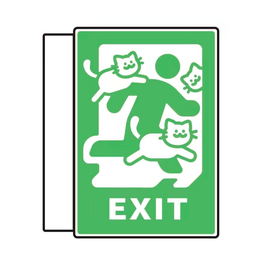 ITUDIO Safety Exit Light Fridge Magnet