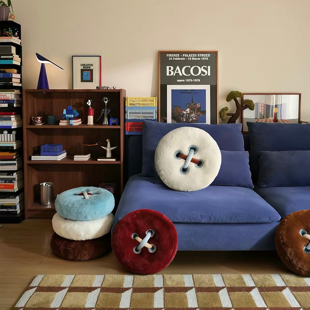 Round Tufted Button Cushion