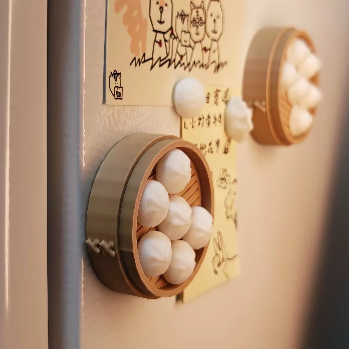 Mini Dumpling Fridge Magnet Set