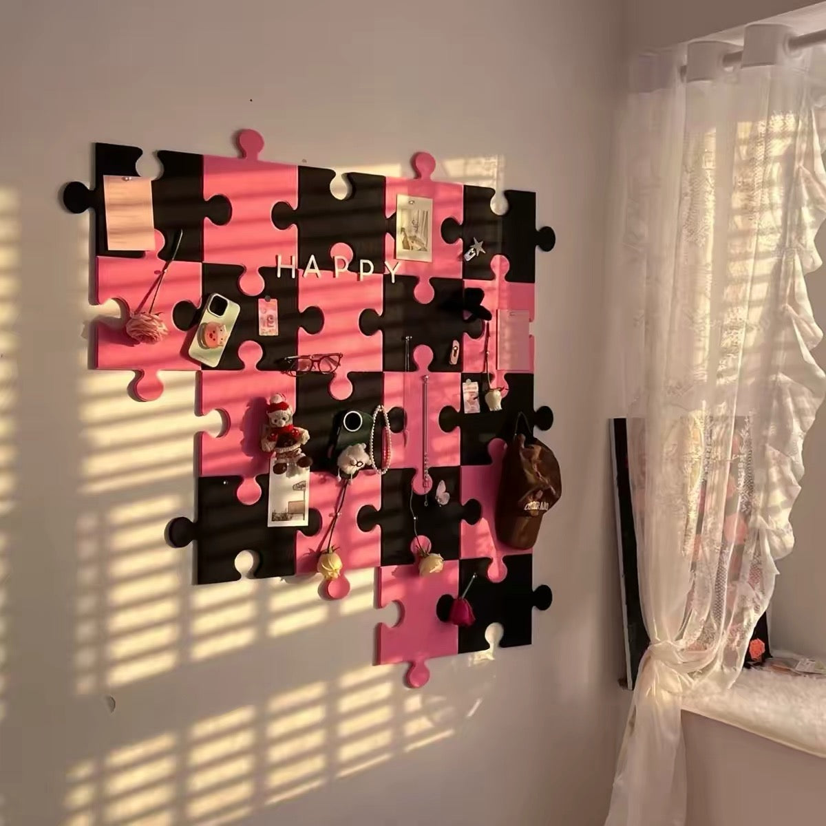 Puzzle Piece Felt Wall Pin Board