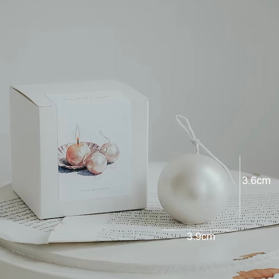 Iridescent Pearl Candle