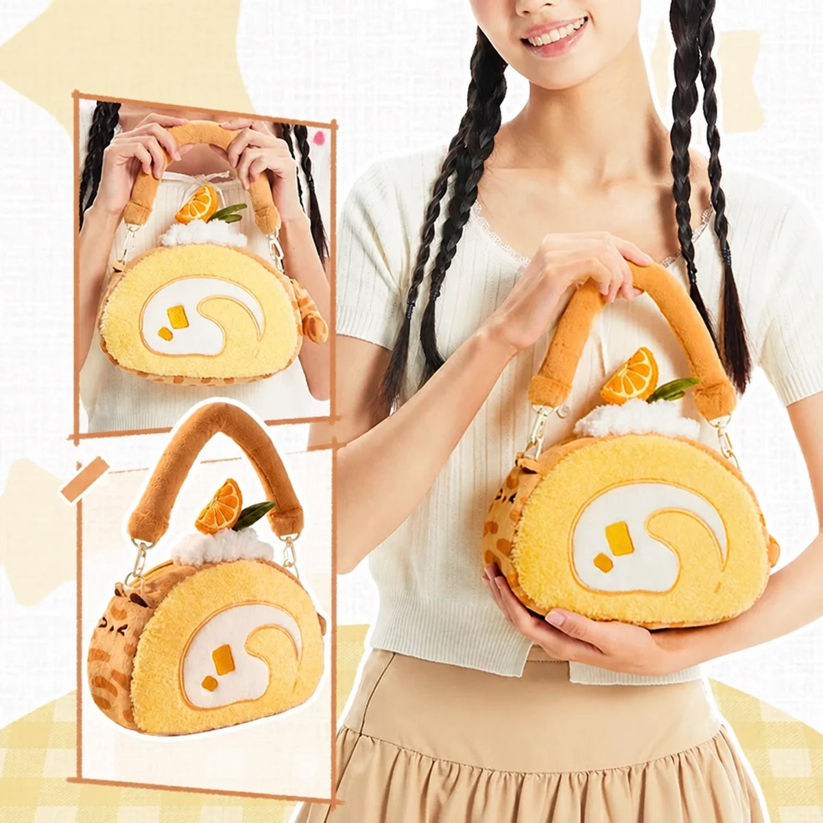 Kitten Swiss Roll Bag