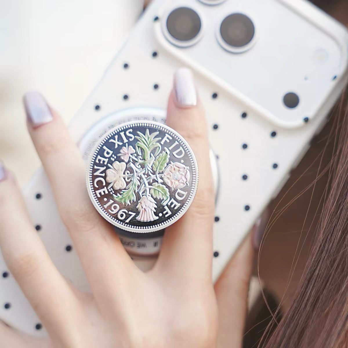 PERCH HOLD Six Pence Magnetic Phone Grip