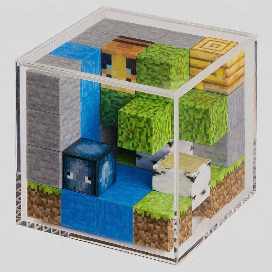 Minecraft Magnet Blocks DIY Diorama Kit