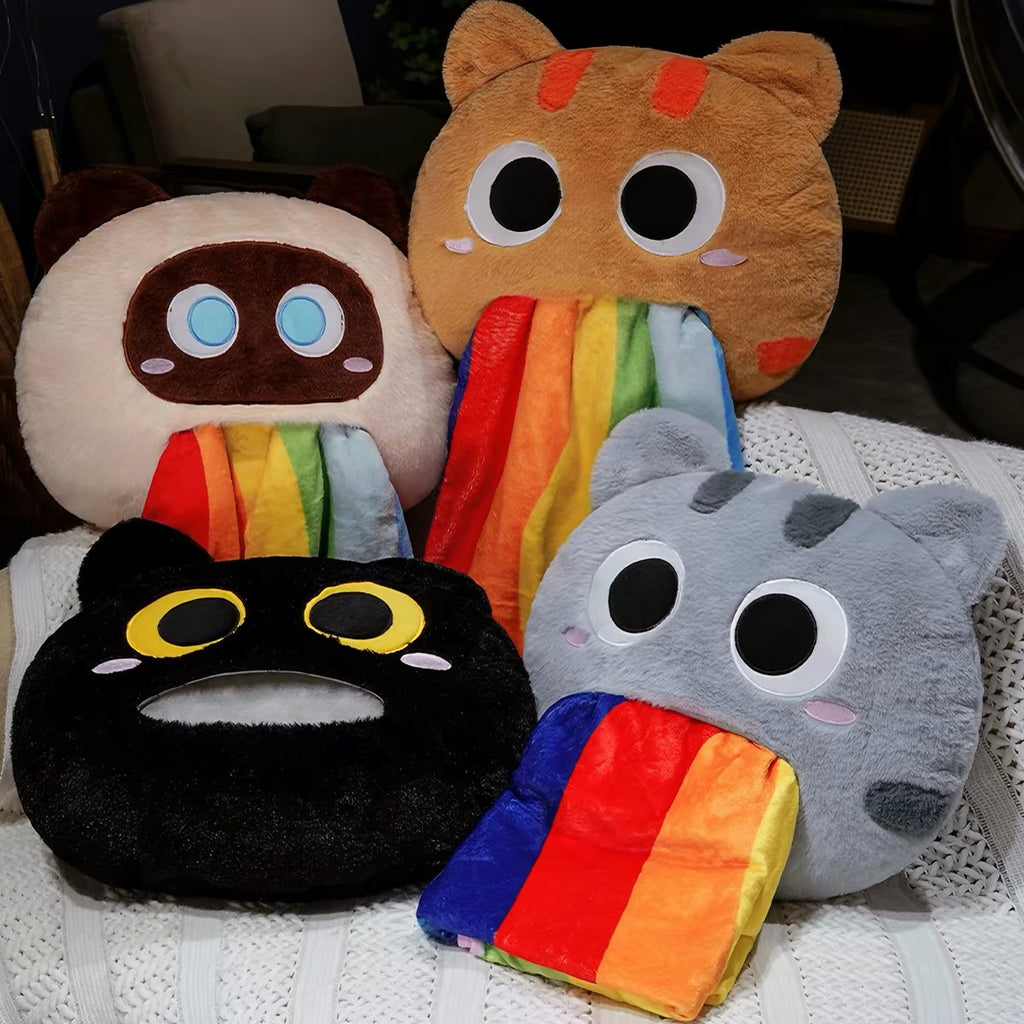 Cat Plush 2-in-1 Pillow & Blanket