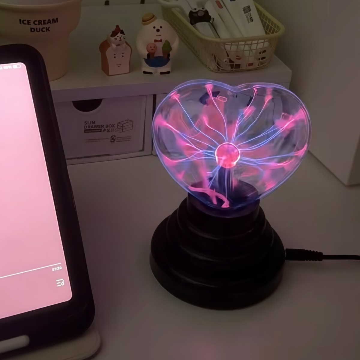 Heart Plasma Ball Lamp