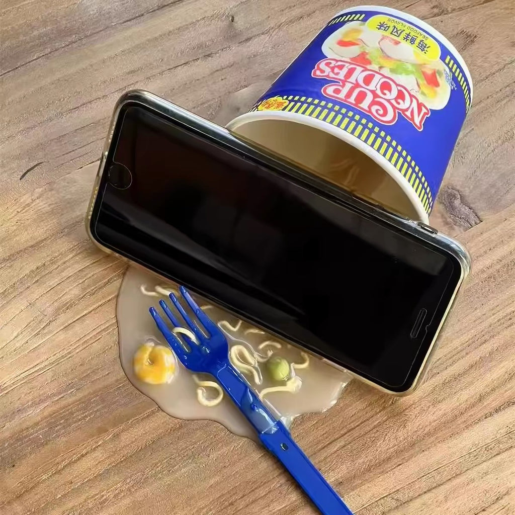 Cup Noodle Spill Phone Stand