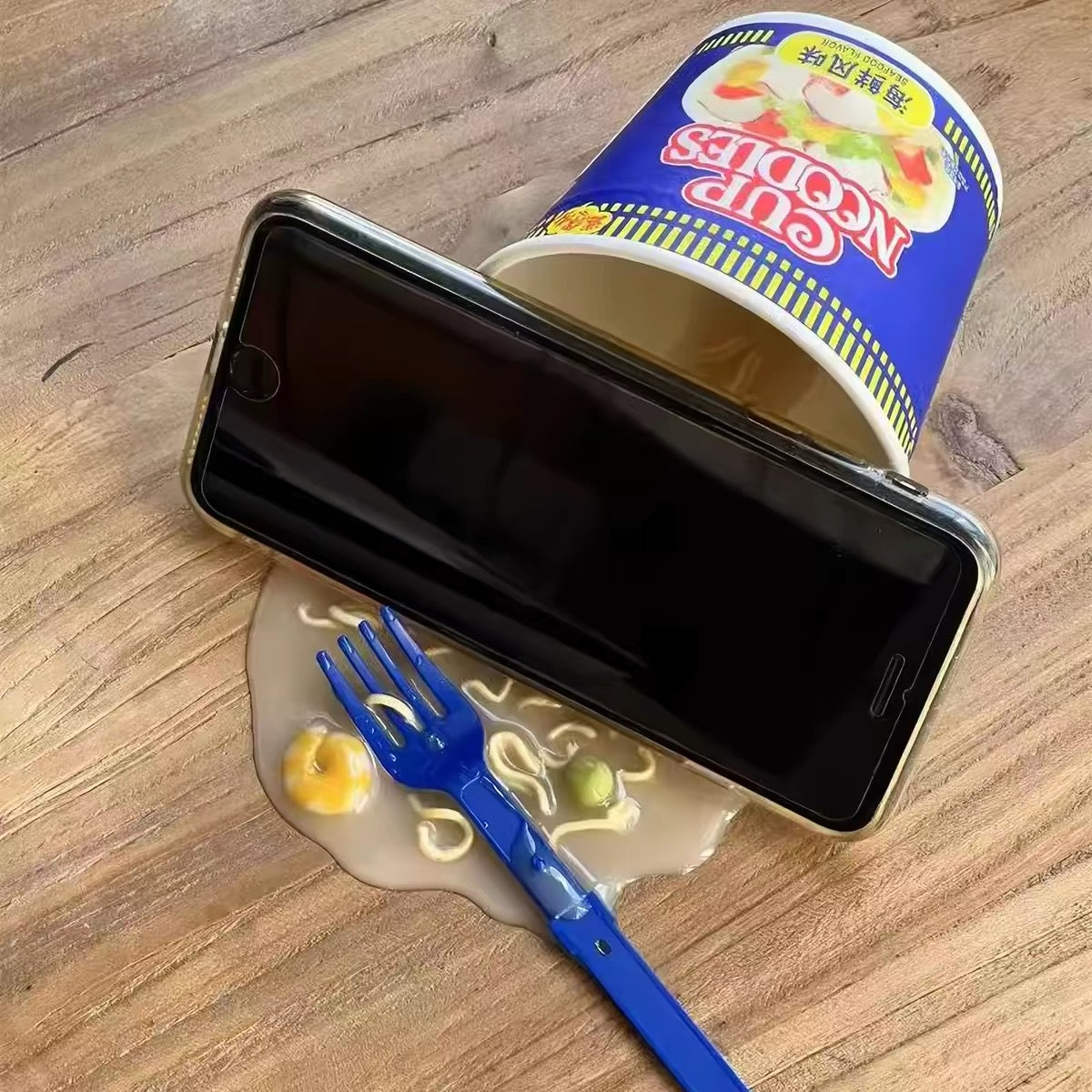 Cup Noodle Spill Phone Stand
