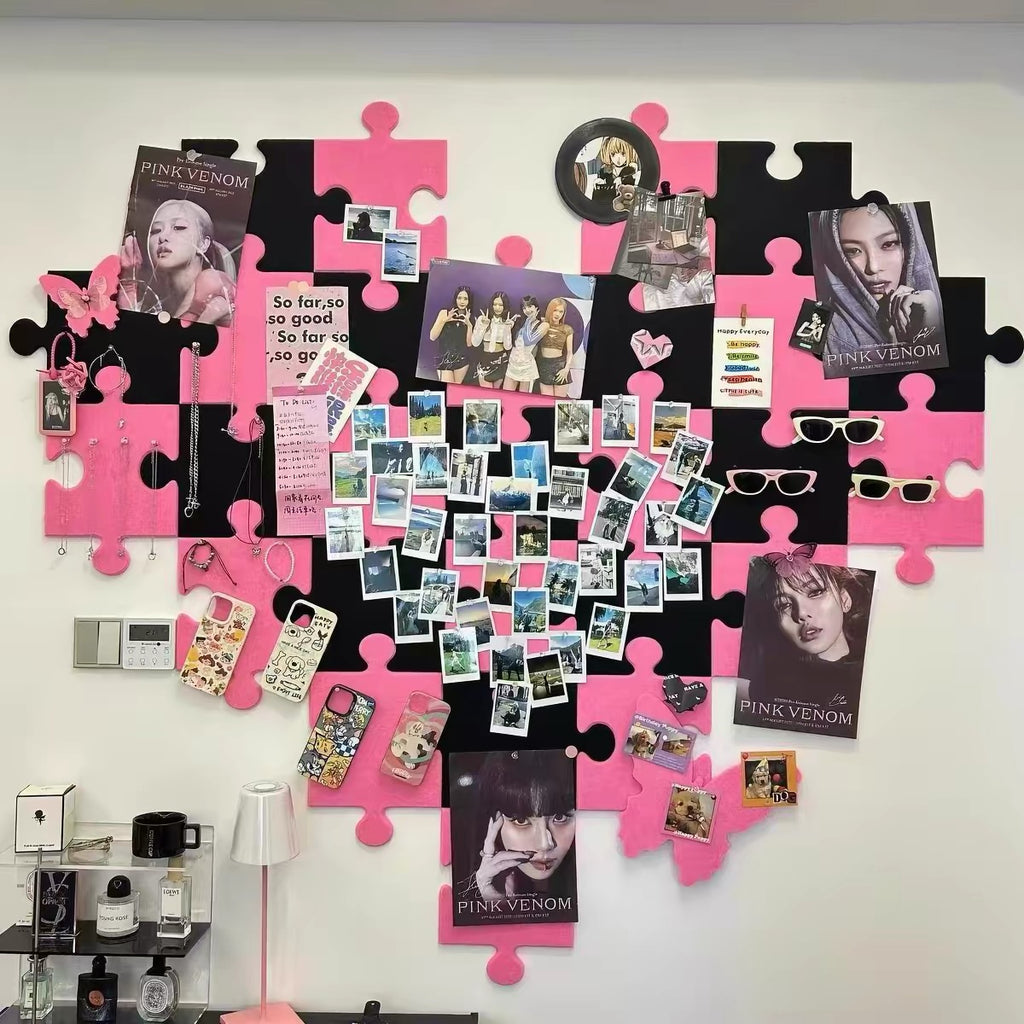 Puzzle Piece Felt Wall Pin Board