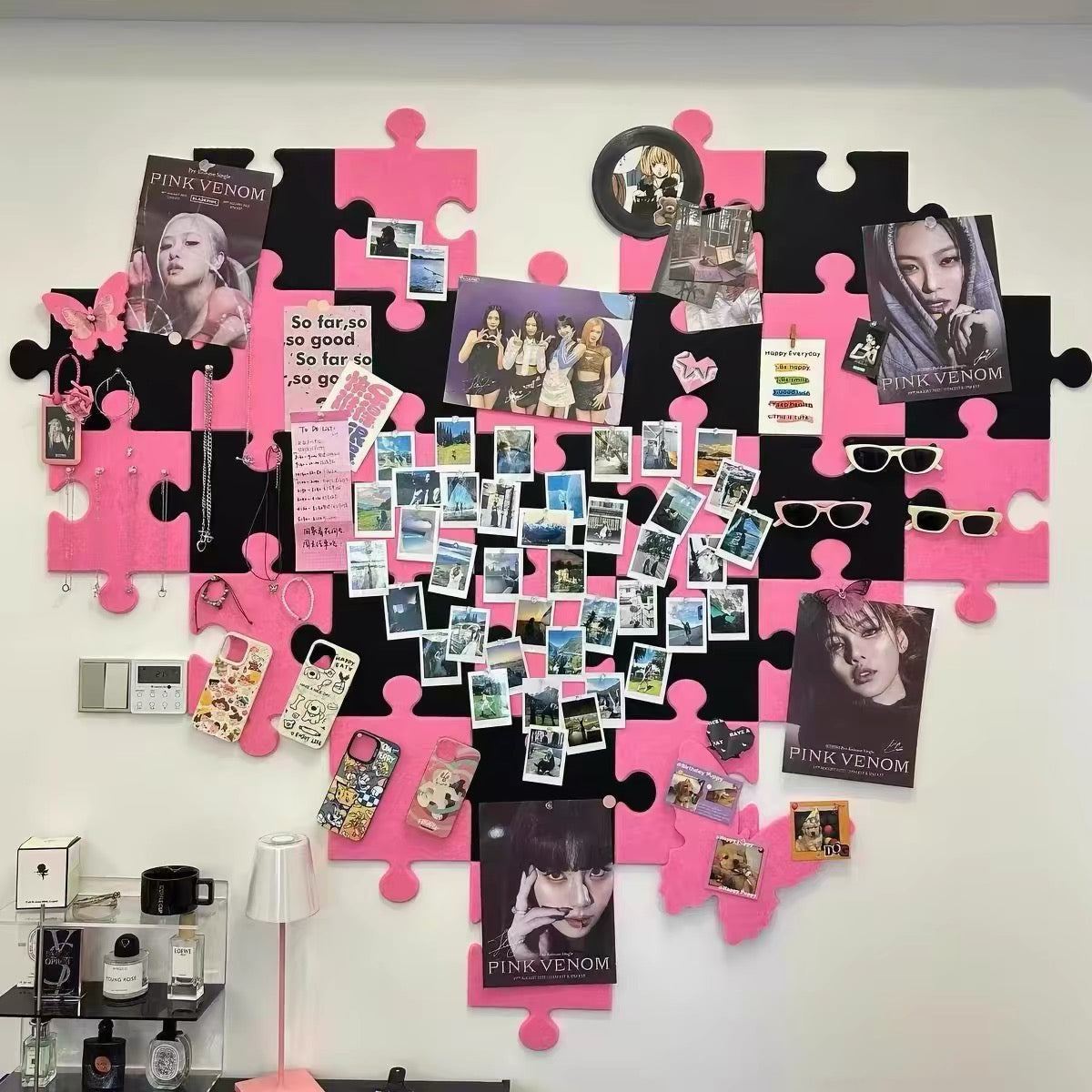 Puzzle Piece Felt Wall Pin Board