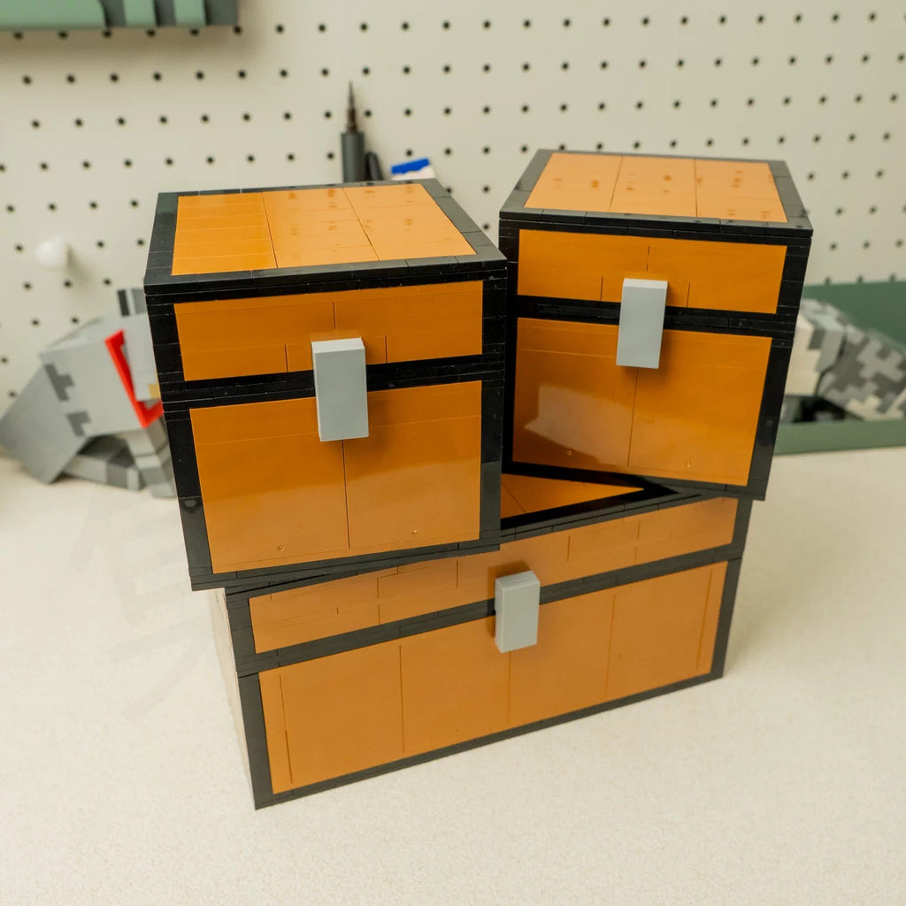 Brick Pixel Minecraft Chest Storage Box