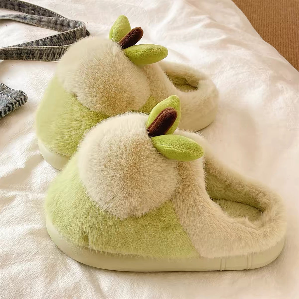 Apple Plush Slippers