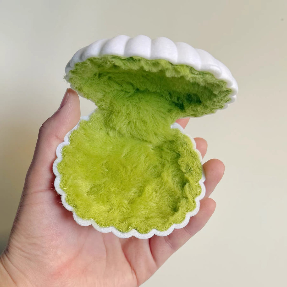 Plush Clam Decorative Tray Trinket Storage