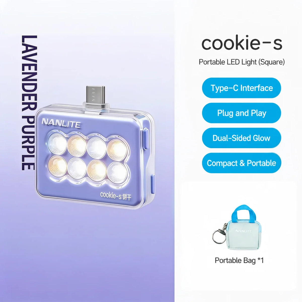 NanLite Cookie Dual-Sided Mini LED Light