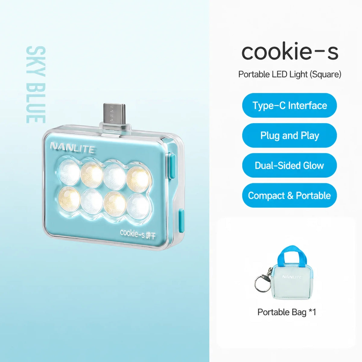 NanLite Cookie Dual-Sided Mini LED Light