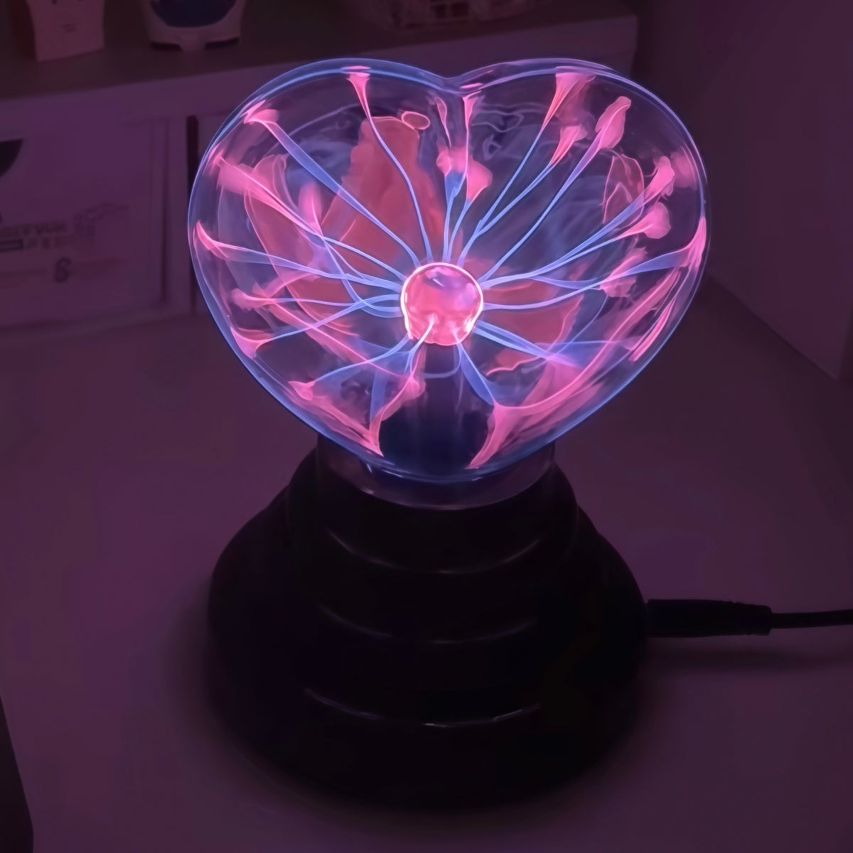 Heart Plasma Ball Lamp