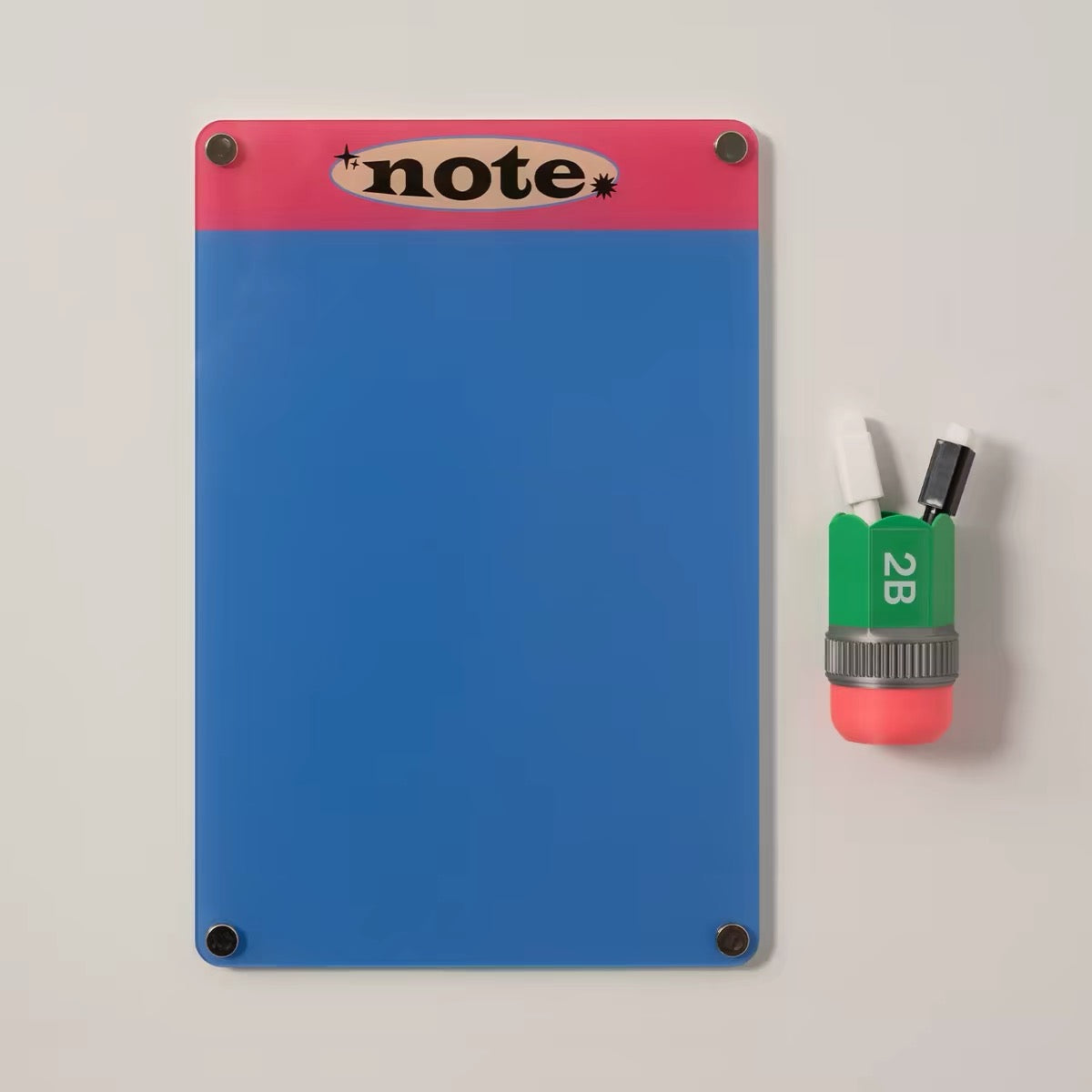 Memo Board & Pen Holder Set Fridge Magnet