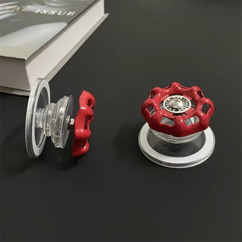 Steampunk Valve Magnetic Phone Grip