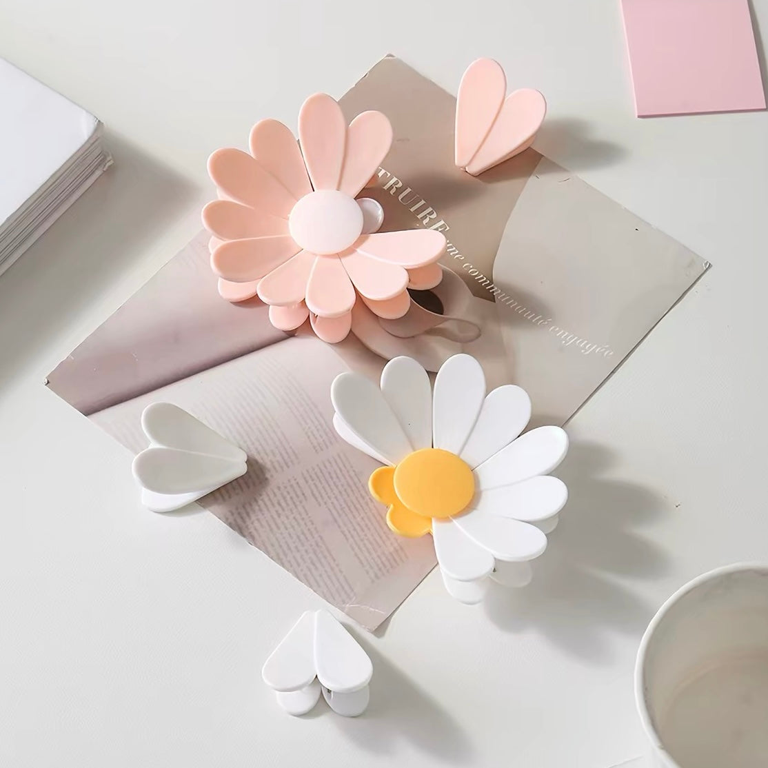 Daisy Flower Sealing Clips Fridge Magnet