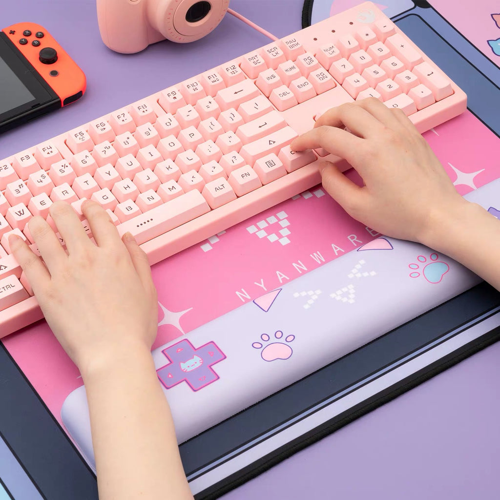 Nyan Cat Console Desk Mat & Rest Set
