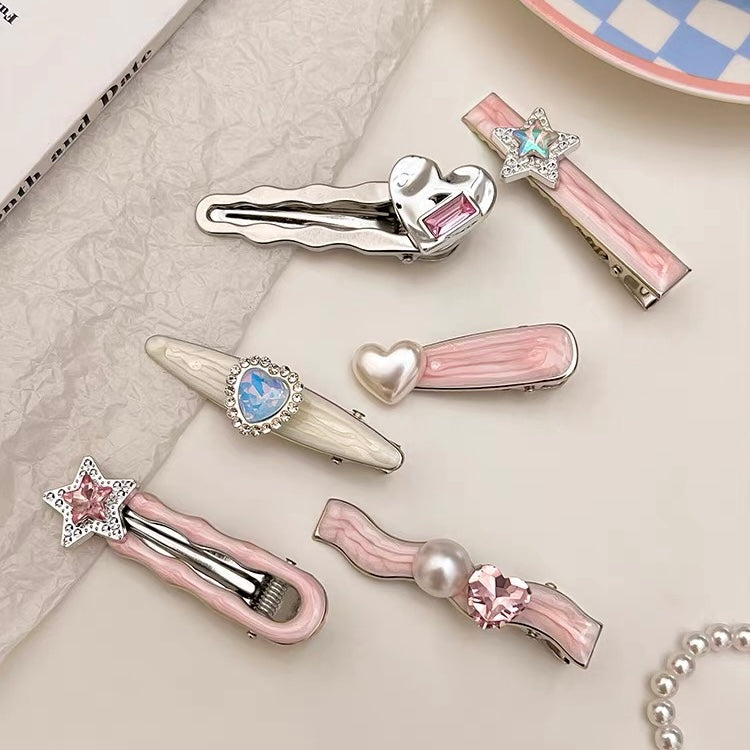 Dreamy Shimmer Gem Hair Clips