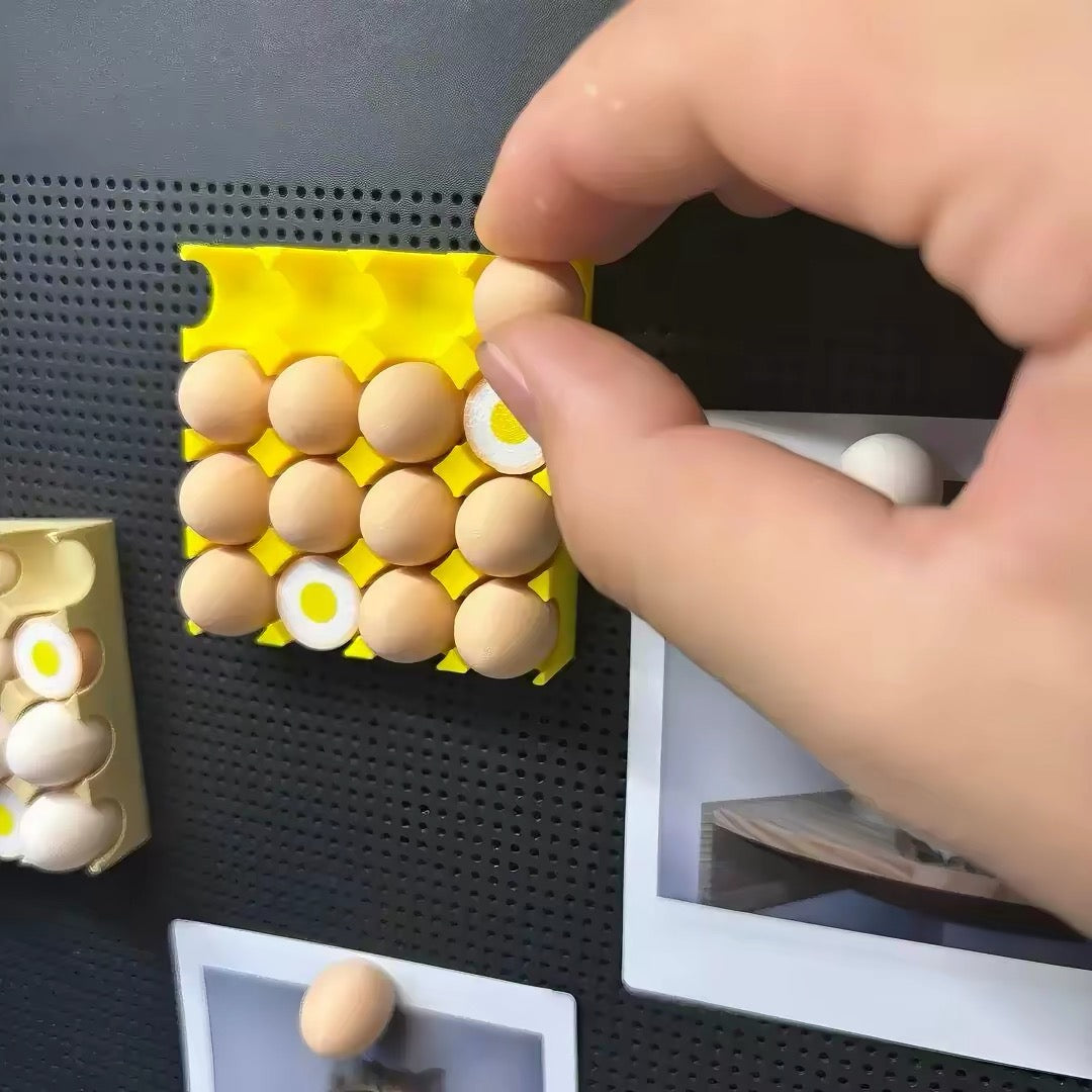 Mini Egg Carton Fridge Magnet Set