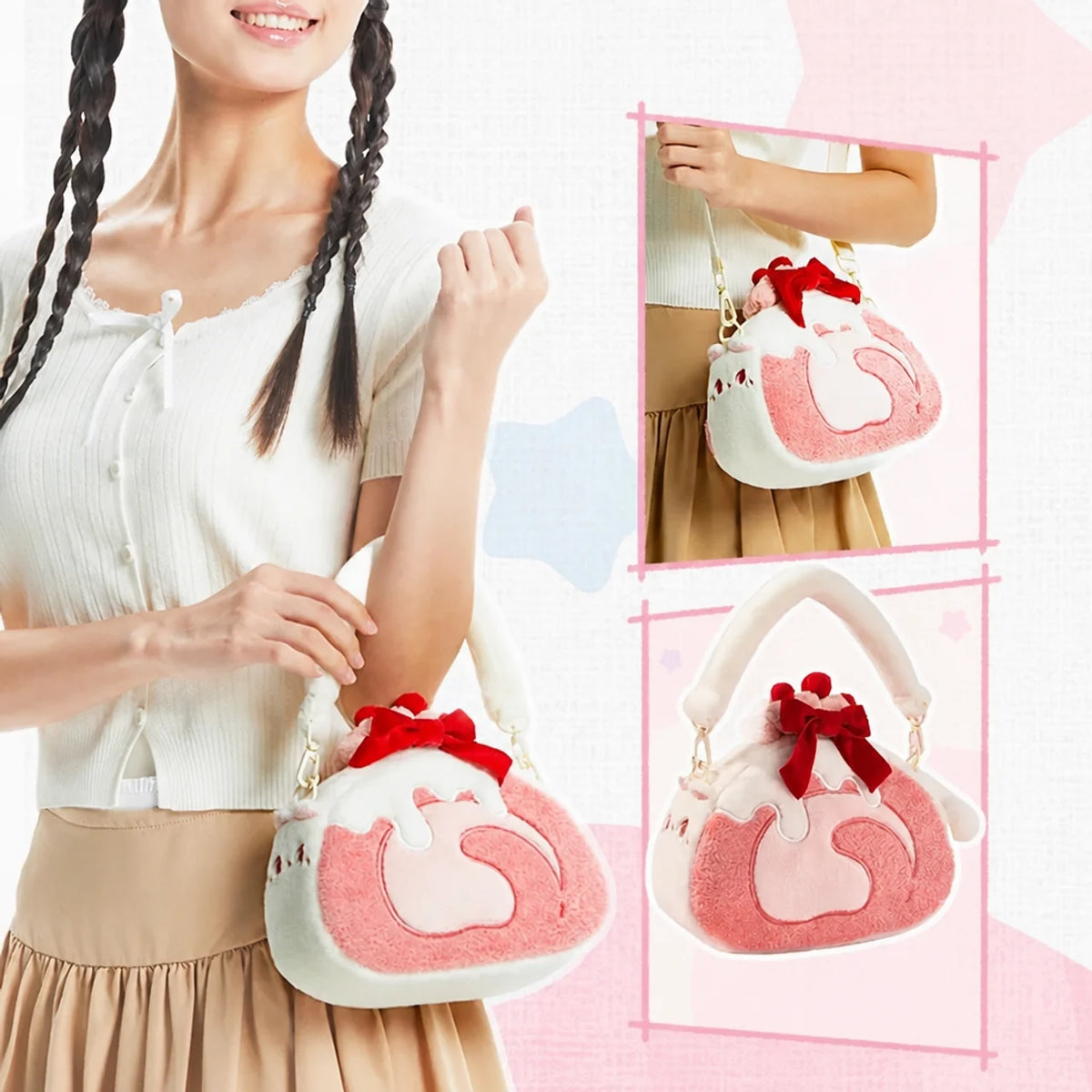 Kitten Swiss Roll Bag