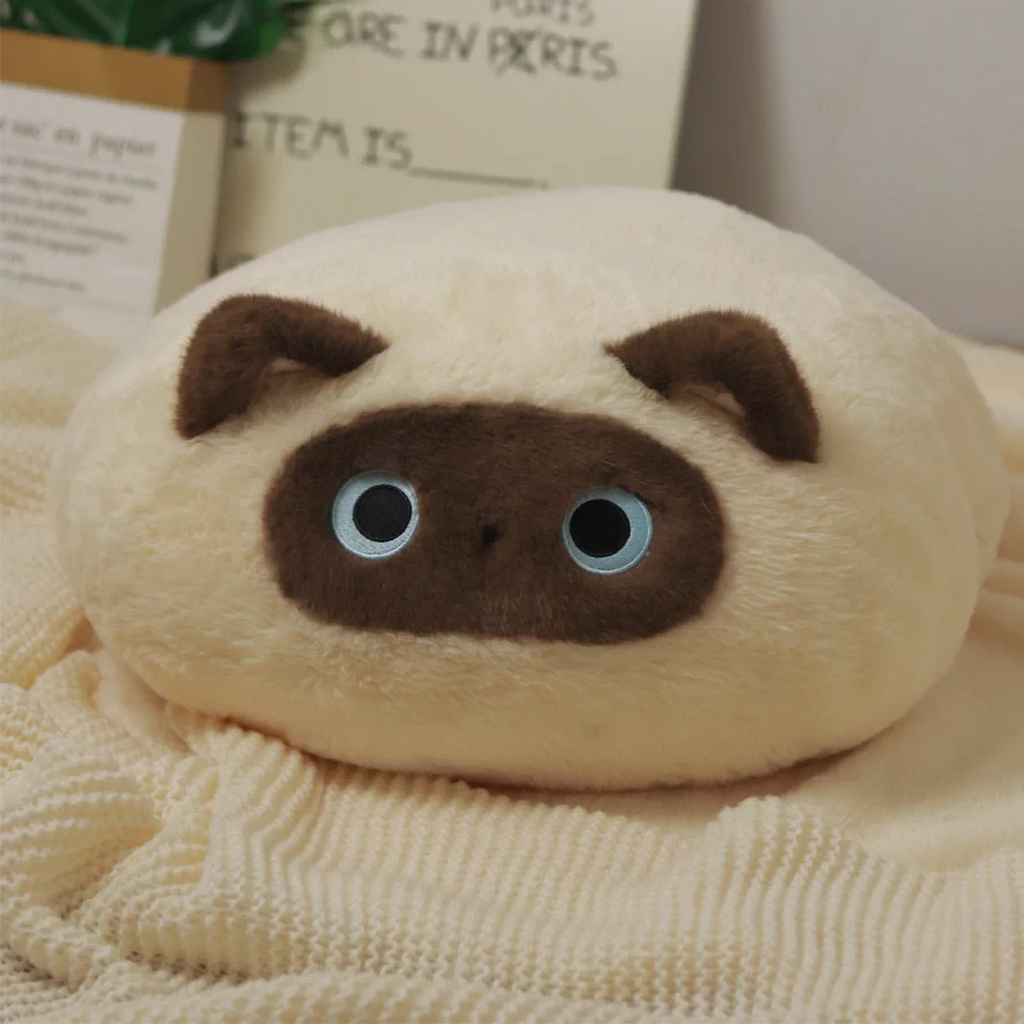 Round Cat Plush Chair Pad Floor Cushion