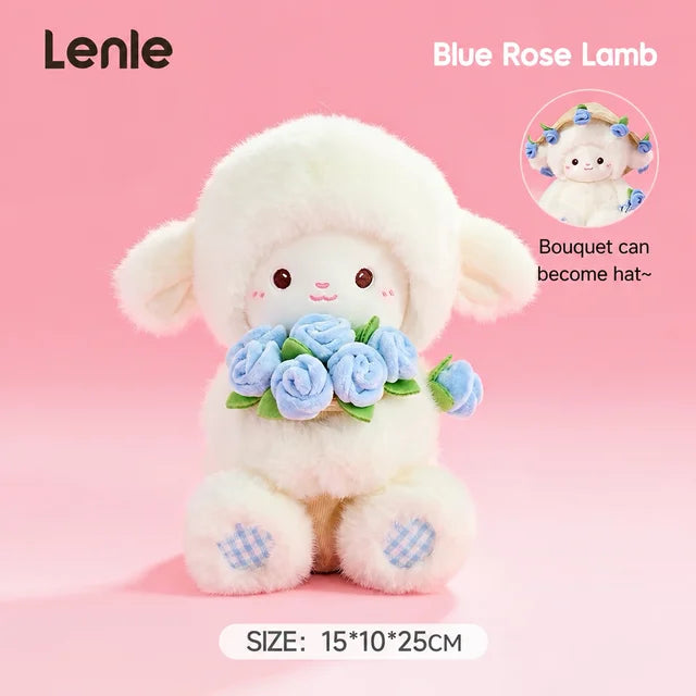 Lenle Little Lamb Flower Bouquet Plush Doll