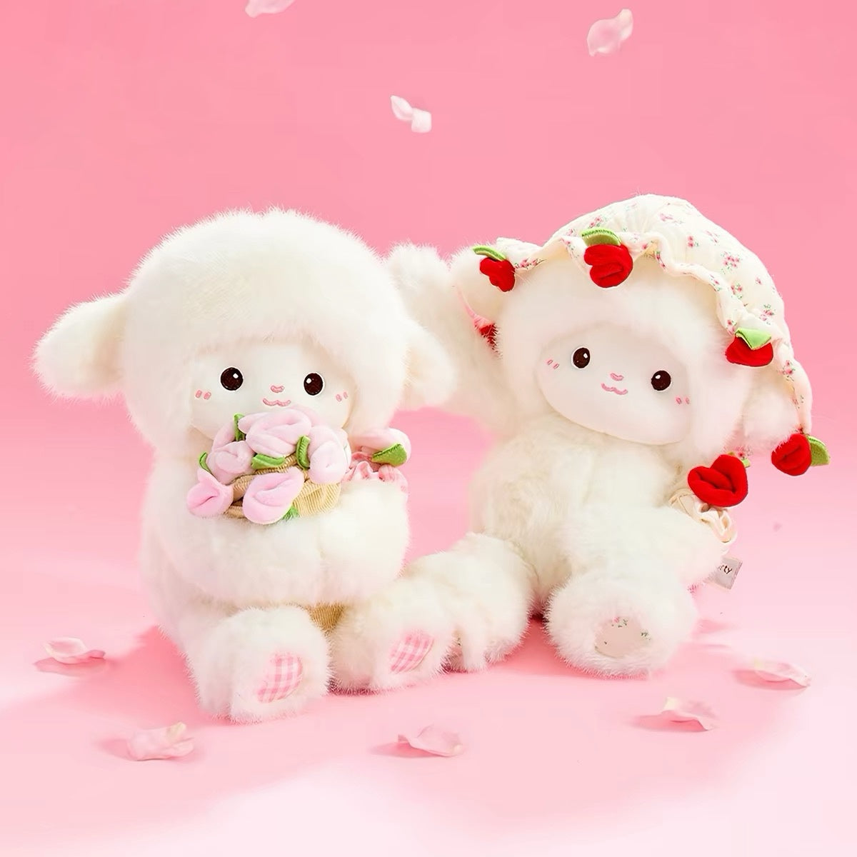 Lenle Little Lamb Flower Bouquet Plush Doll